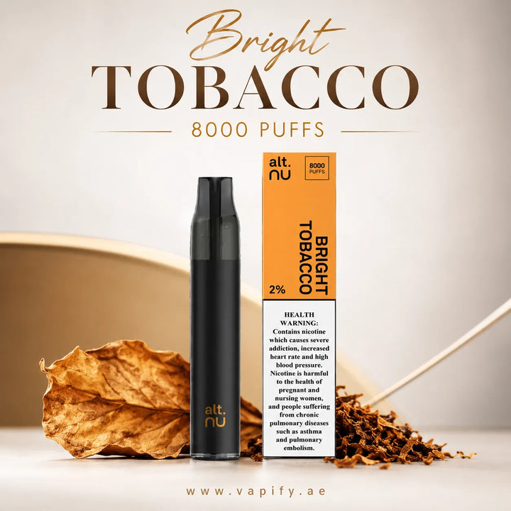 Bright Tobacco Flavour Alt Nu 8000 Puffs Vape