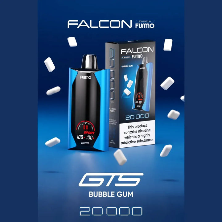Bubble Gum - Fummo Falcon GTS 20000 Puffs Disposable Vape 50mg in Dubai, UAE 