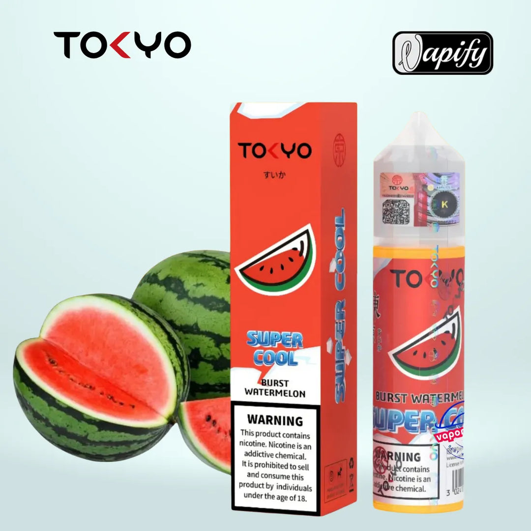 Burst Watermelon - Tokyo Super Cool 60ml E-liquid in Dubai, UAE