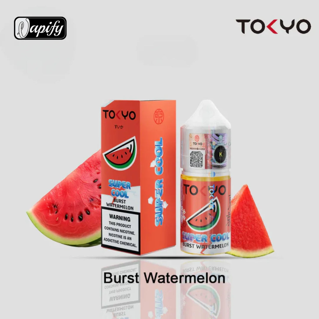 Burst Watermelon - Tokyo Super Cool Saltnic 30ml E-liquid 30mg & 50mg in Dubai, UAE