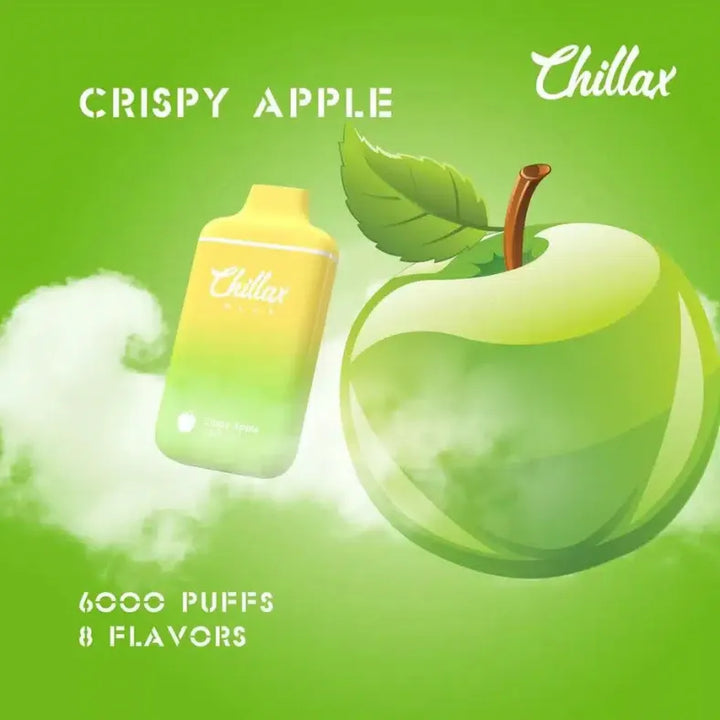 CHILLAXPLUS6000PUFFSRechargeableVape-CrispyApple