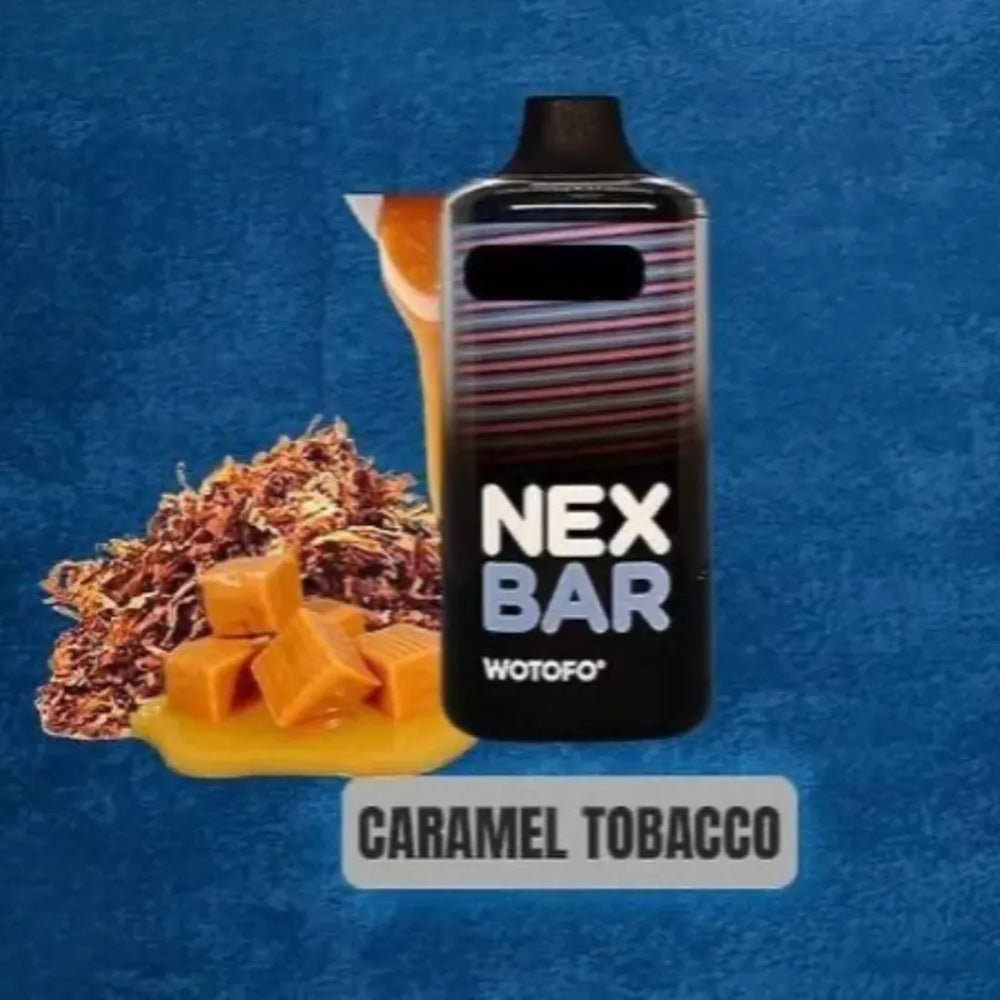 Caramel Tobacco  - Wotofo Nex Bar 18000 Puffs Disposable Vape 20mg in Dubai, UAE
