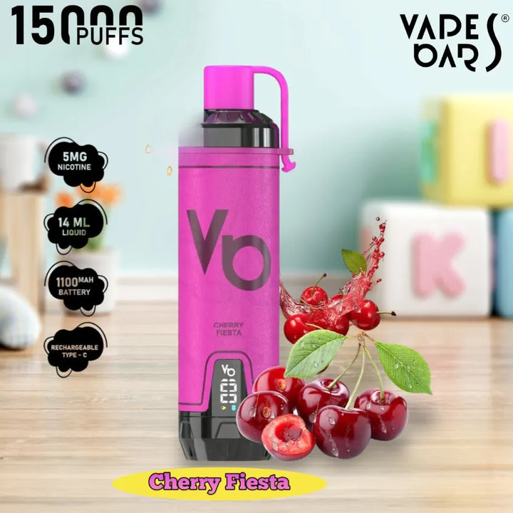 Cherry Fiesta - Vapes Bar Ghost Shisha 15000 Puffs Disposable Vape in Dubai,  UAE