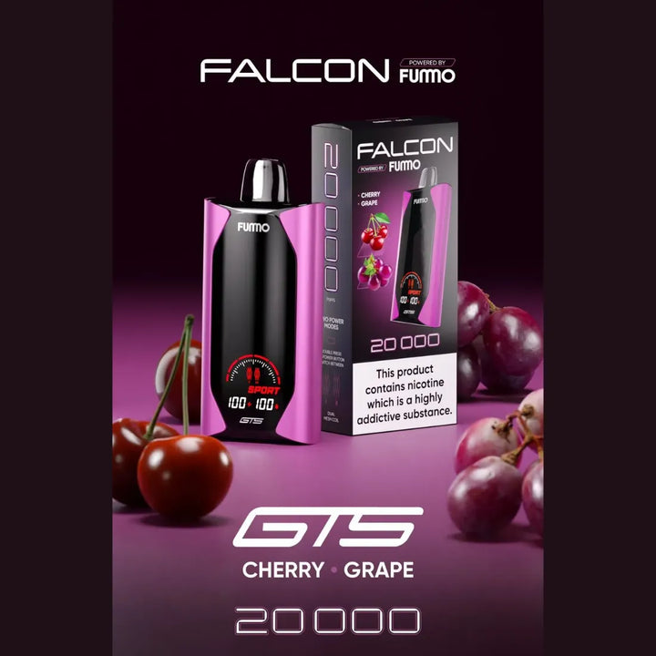 Cherry Grape - Fummo Falcon GTS 20000 Puffs Disposable Vape 50mg in Dubai, UAE 