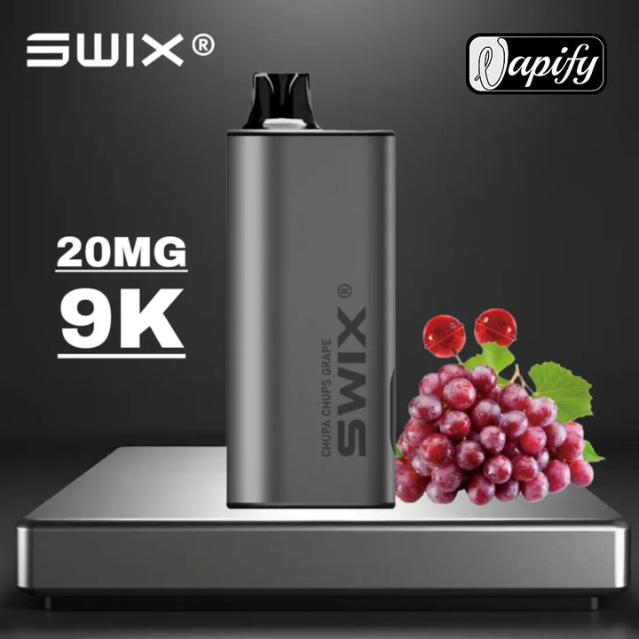Chupa Chups Grape - Swix Mate 9000 Puffs Non-Rechargeable Disposable Vape 20mg in Dubai, UAE