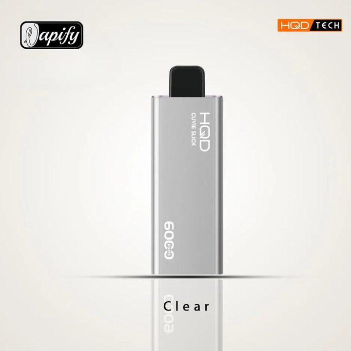 Clear  - HQD Cuvie Slick 6000 Puffs Disposable Vape 2% Nicotine in Dubai, UAE