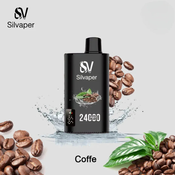 Coffee - Silvaper 24000 Puffs Disposable Vape 2% Nicotine in Dubai, UAE