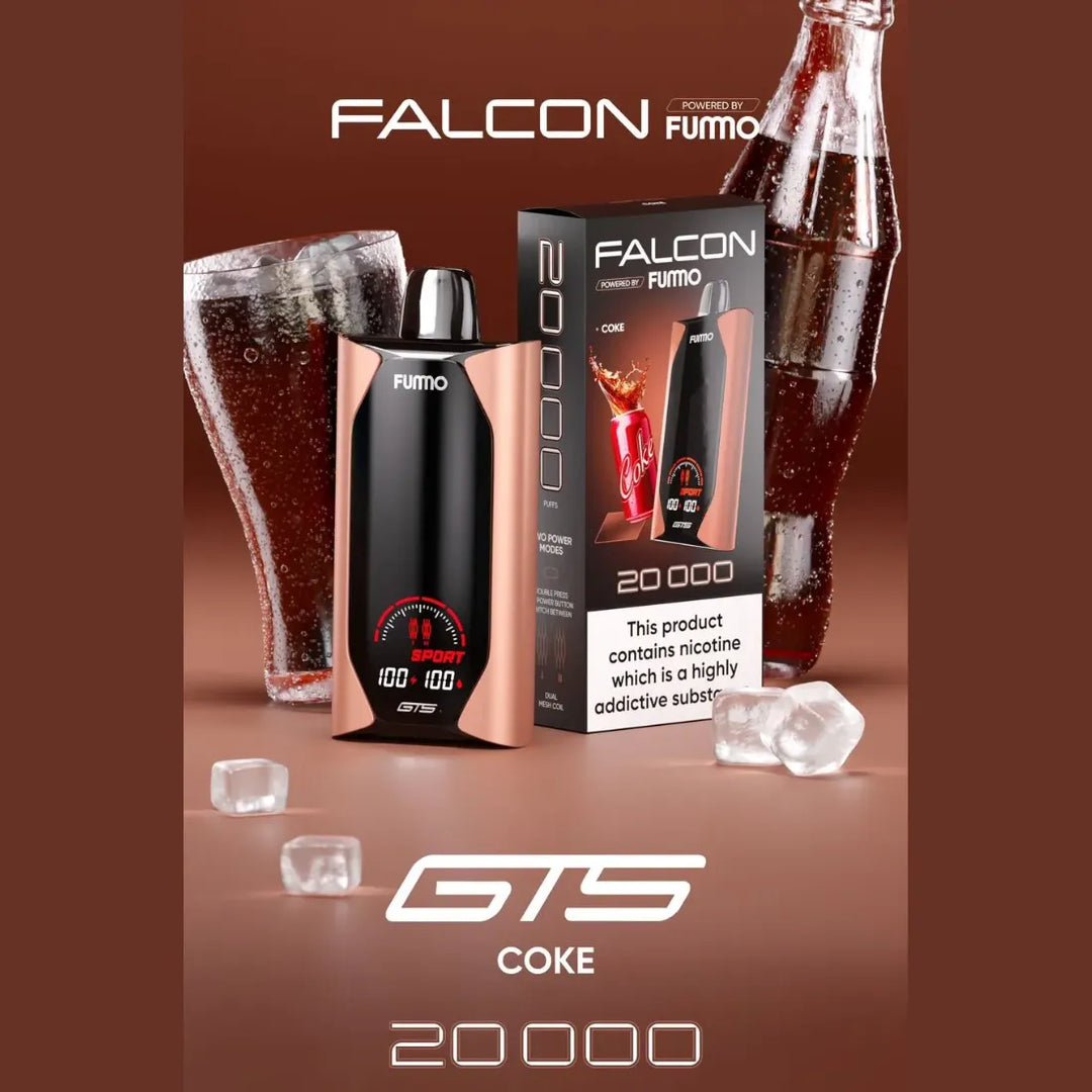 Coke - Fummo Falcon GTS 20000 Puffs Disposable Vape 50mg in Dubai, UAE 