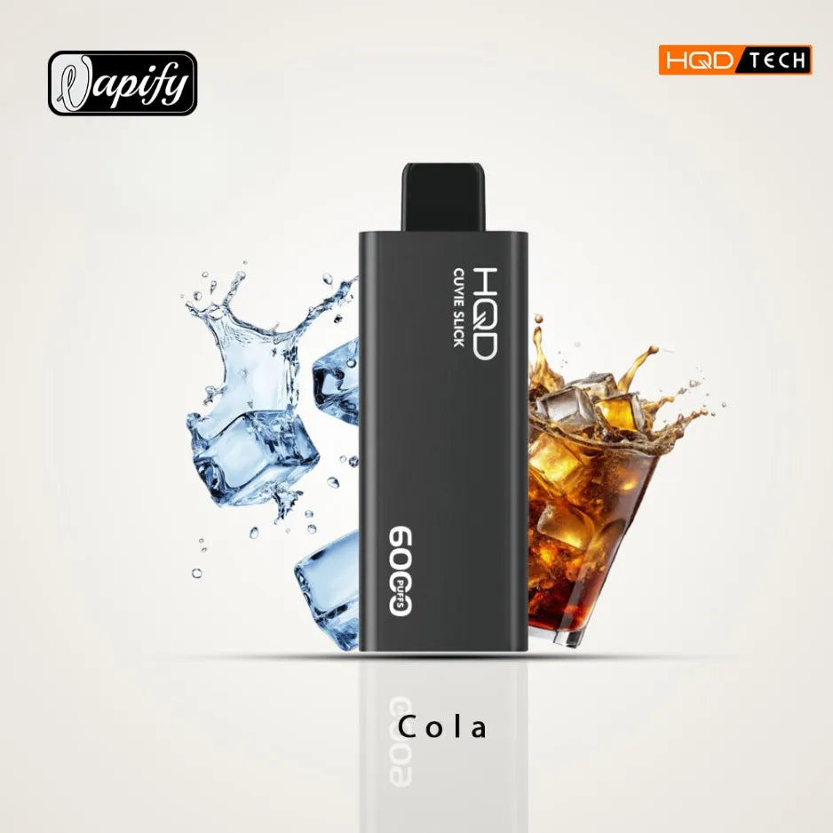 Cola  - HQD Cuvie Slick 6000 Puffs Disposable Vape 2% Nicotine in Dubai, UAE