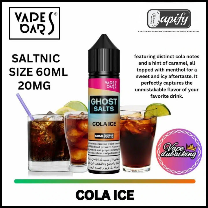 VAPES BARS Ghost Salt Nicotine 20mg of 30ml & 60ml