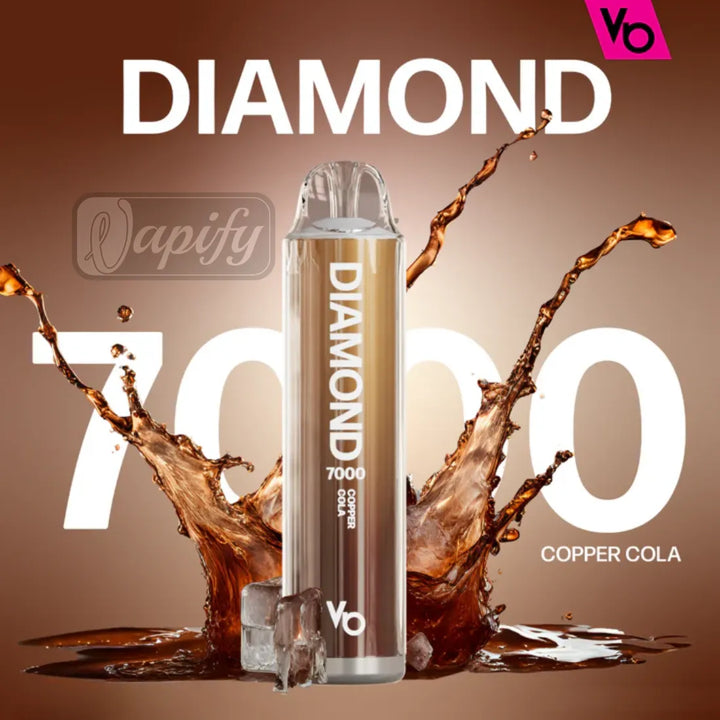 Copper Cola - Vapes Bars Diamond 7000 Puffs Disposable Vape 2% Nicotine in Dubai, UAE