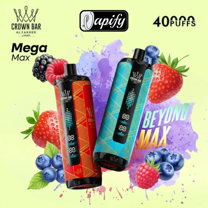 Crown Bar Al Fakher Mega Max 40000 Puffs in Dubai, UAE