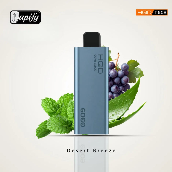 Desert Breeze - HQD Cuvie Slick 6000 Puffs Disposable Vape 2% Nicotine in Dubai, UAE