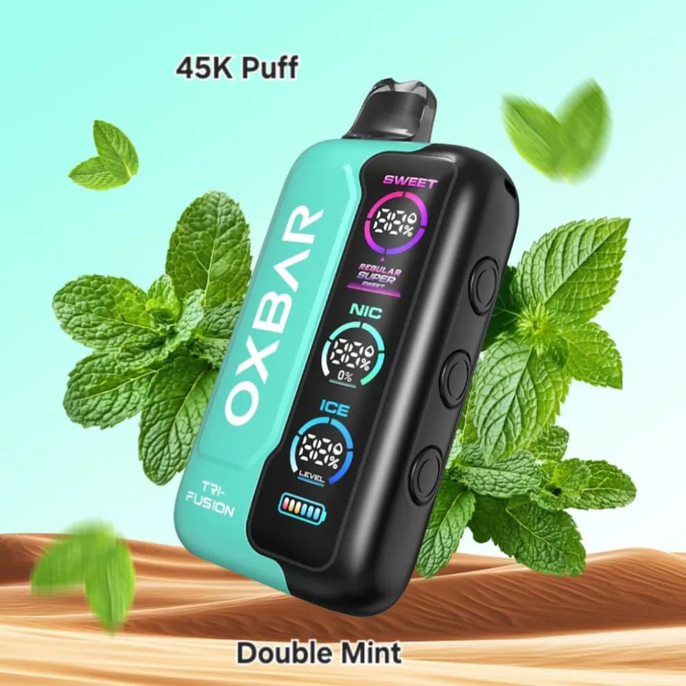 Double Mint - OXBAR TRI Fusion 45000 Puffs Disposable Vape in Dubai, UAE