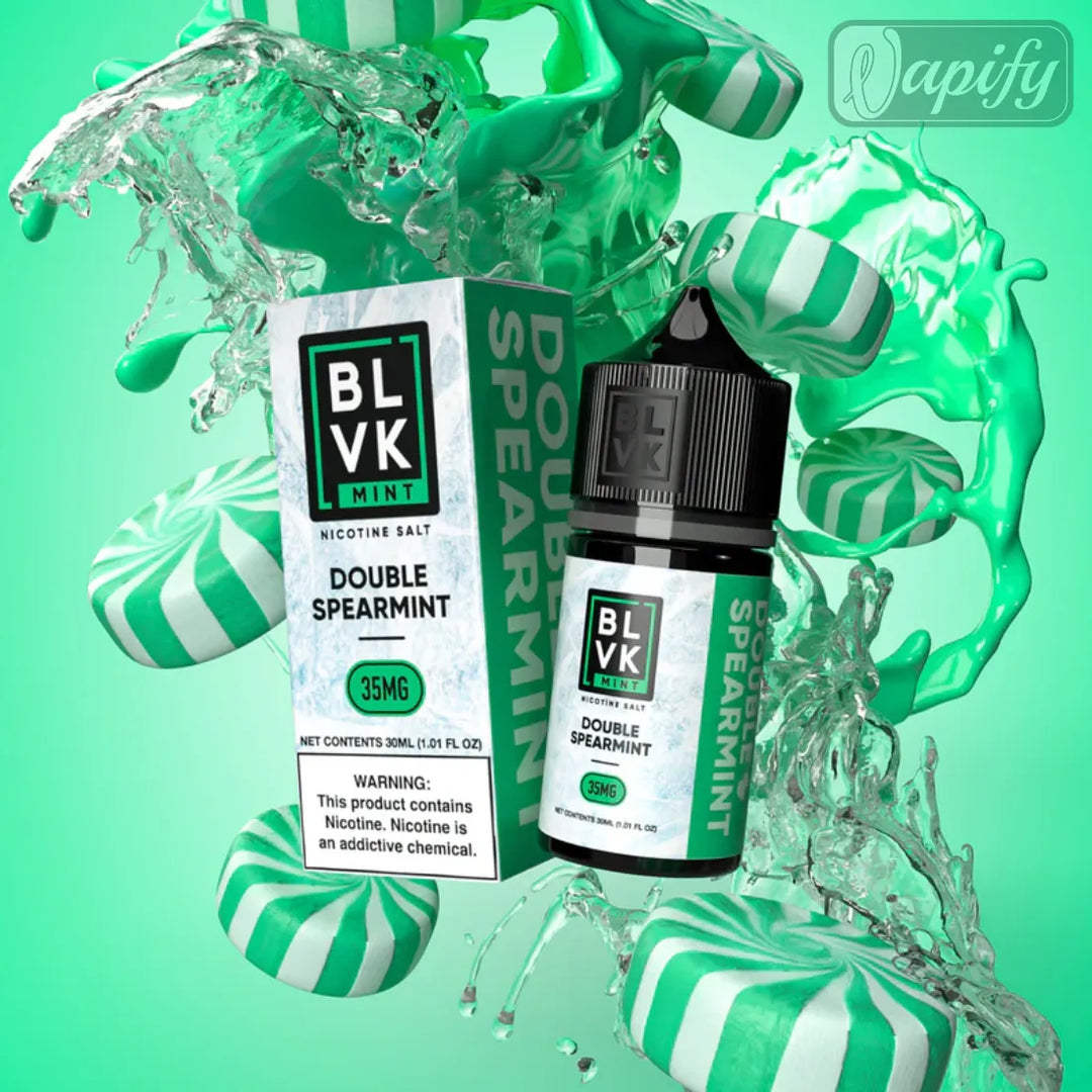 Double Spearmint -BLVK MINT Series Saltnic 30ml E-Liquid in Dubai, UAE