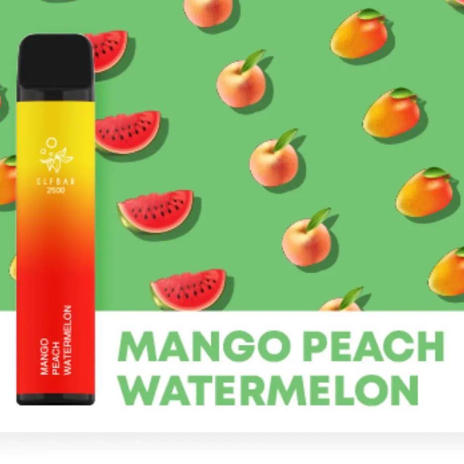 ELFBAR 3500 Puffs Mango Peach Watermelon Disposable Pod Device 50mg in Dubai, UAE