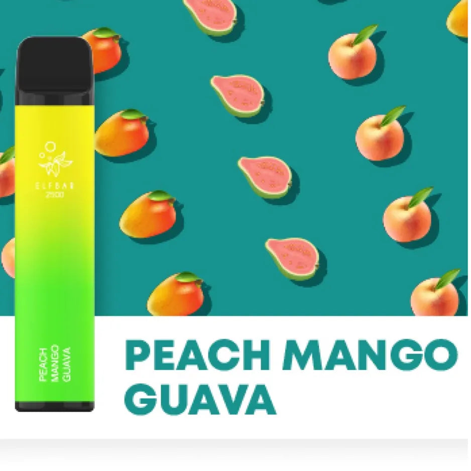ELFBAR 3500 Puffs Peach Mango Guava Disposable Pod Device 50mg in Dubai, UAE