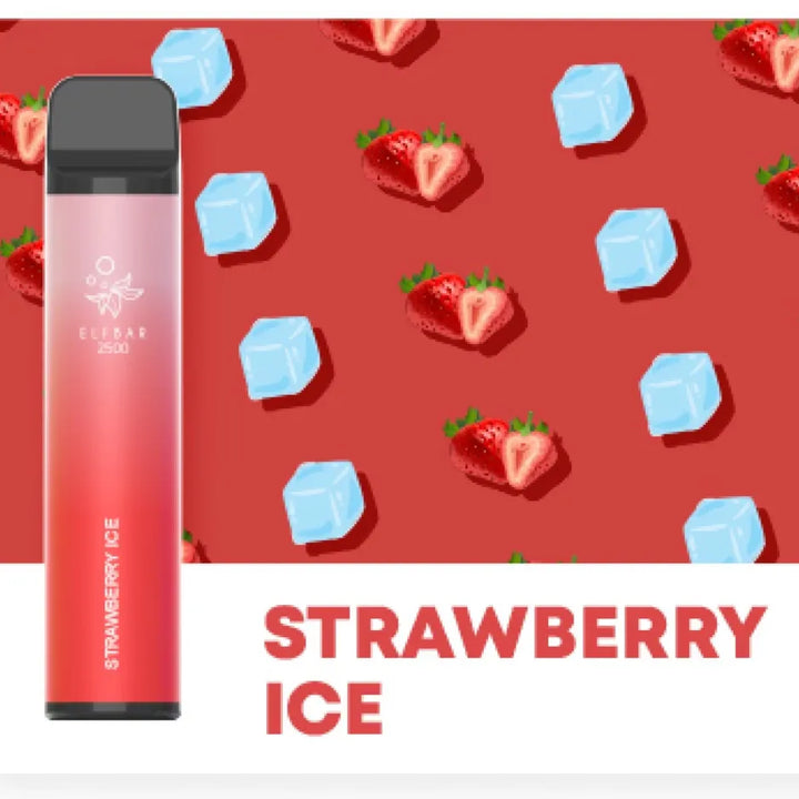 ELFBAR 3500 Puffs Strawberry Ice Disposable Pod Device 50mg in Dubai, UAE