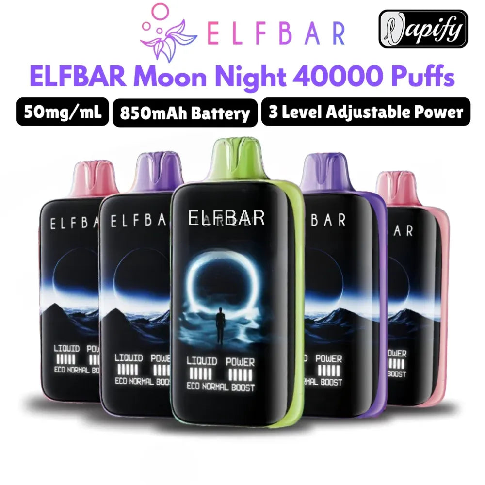 Best ELFBAR Moon Night 40000 Puffs Disposable Vape 50mg in Dubai, UAE  