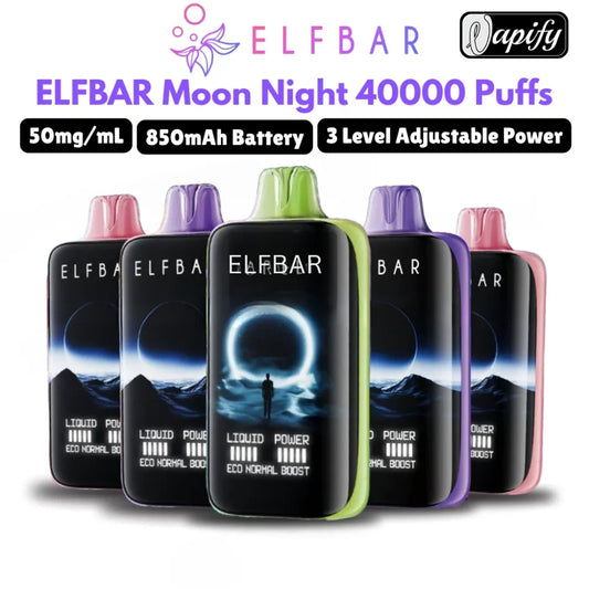 Best ELFBAR Moon Night 40000 Puffs Disposable Vape 50mg in Dubai, UAE  
