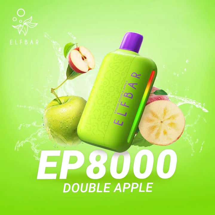 Double Apple   - ELF BAR EP8000 Puffs Disposable Vape in Dubai, UAE