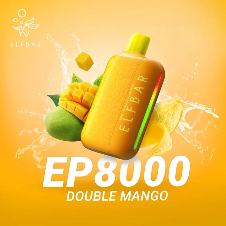 Double Mango  - ELF BAR EP8000 Puffs Disposable Vape in Dubai, UAE