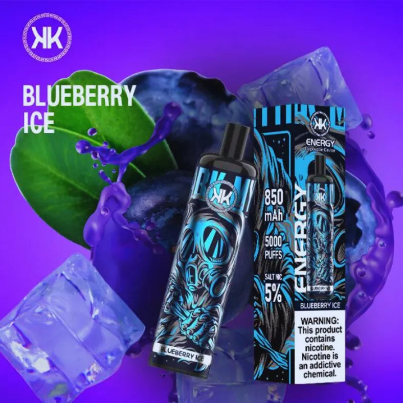 Blueberry Ice - KK Energy 5000 Puffs Disposable Vape in Dubai, UAE
