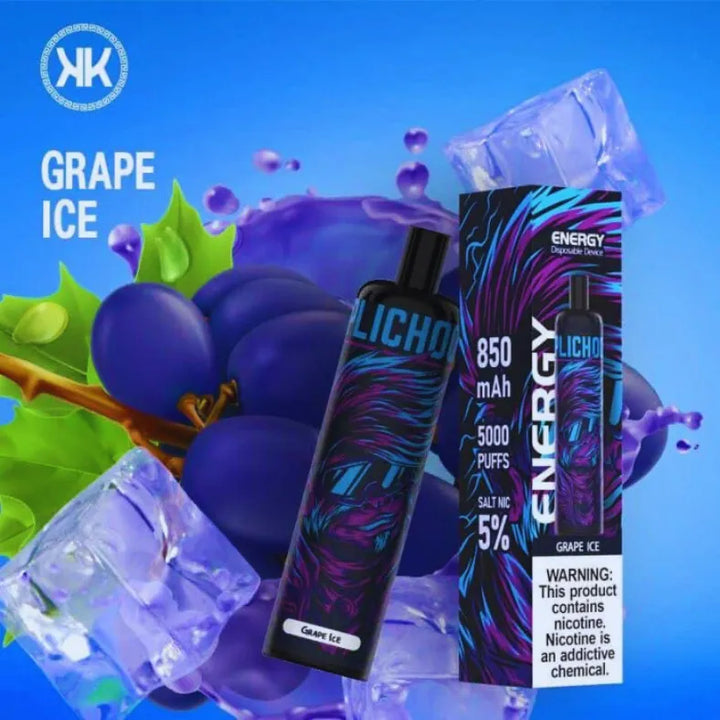 Grape Ice  - KK Energy 5000 Puffs Disposable Vape in Dubai, UAE
