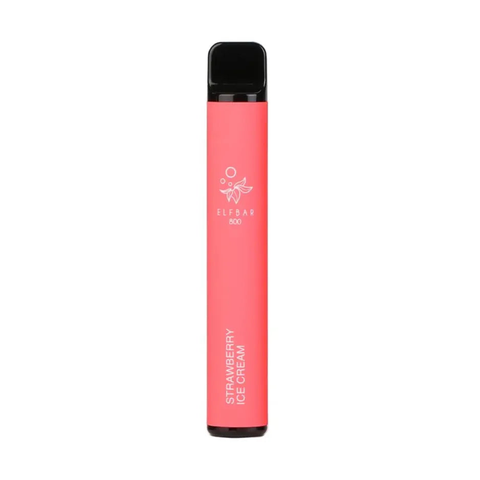 Elf Bar 800 Puffs Strawberry Ice Cream Disposable Pod Device 550mAh in Dubai, UAE