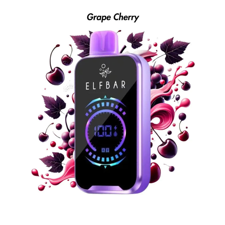  Grape Cherry - Elf Bar FS 18000 Puffs Disposable Vape 50mg in Dubai, UAE 