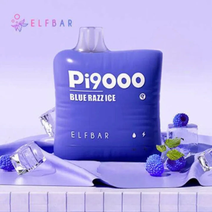 Elf Bar Pi9000 Puffs Disposable Vape- Blue Razz Ice