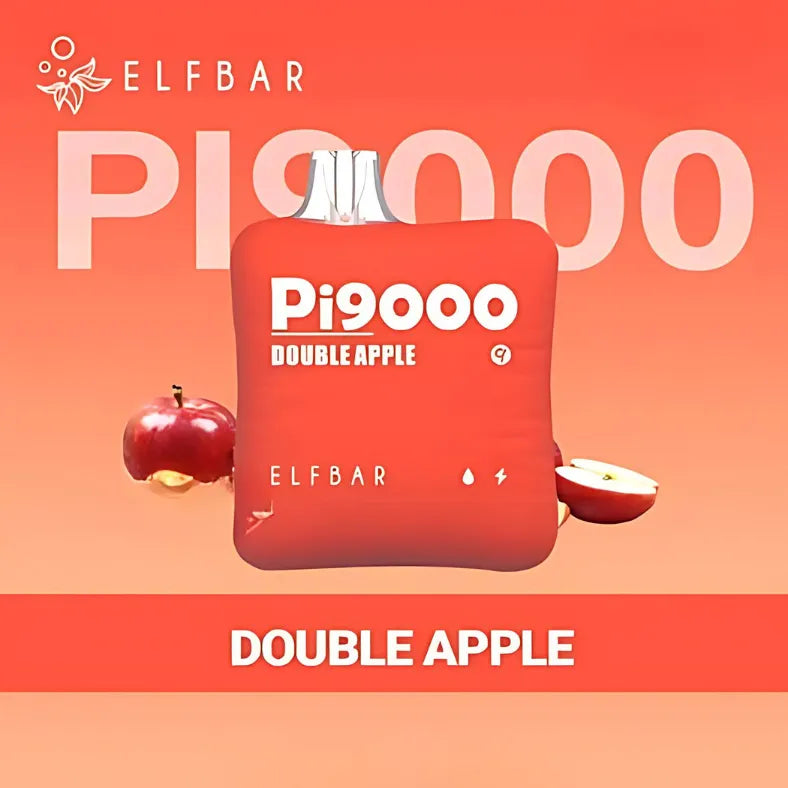 Elf Bar Pi9000 Puffs Disposable Vape- Double Apple 