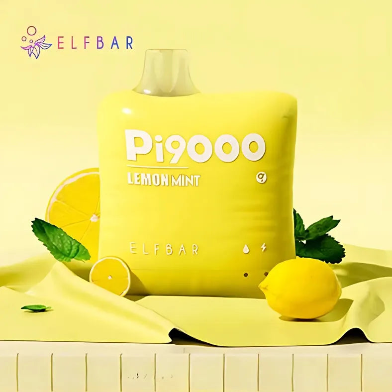 Elf Bar Pi9000 Puffs Disposable Vape- Lemon Mint  