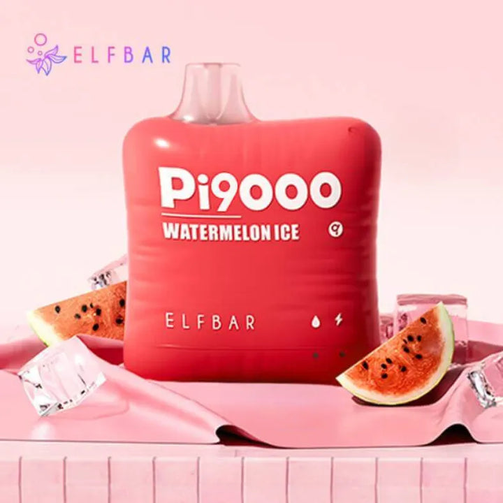 Elf Bar Pi9000 Puffs Disposable Vape- Watermelon Ice 