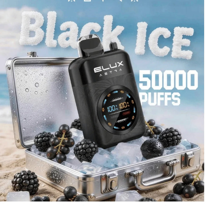 Elux Astra 50000 Puffs Disposable Vape- Black ICE