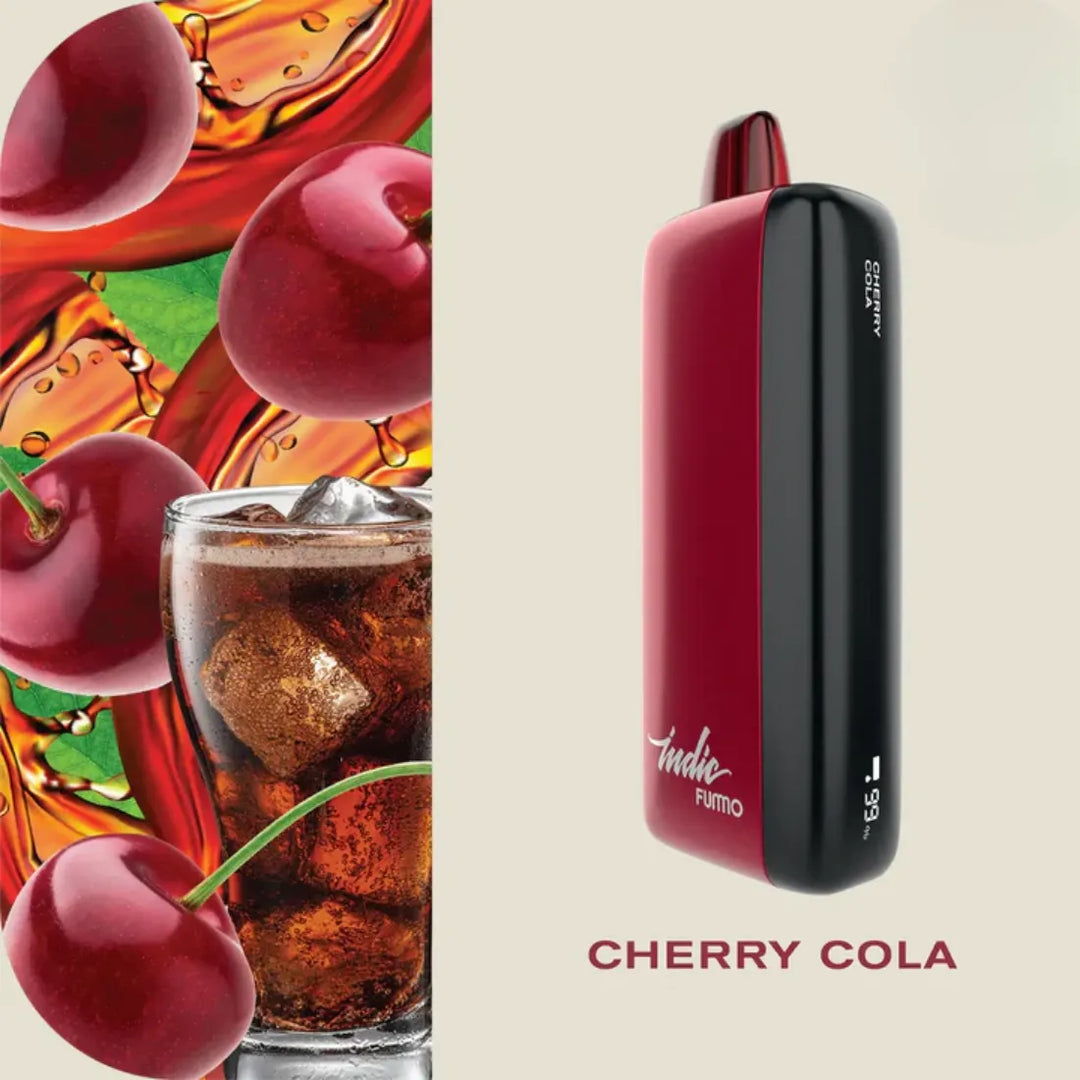 FUMMO Indic 12000 Puffs Cherry Cola Disposable Vape 20mg in Dubai, UAE