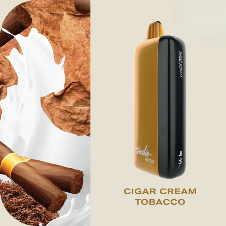 FUMMO Indic 12000 Puffs Cigar Cream Tobacco Disposable Vape 20mg in Dubai, UAE