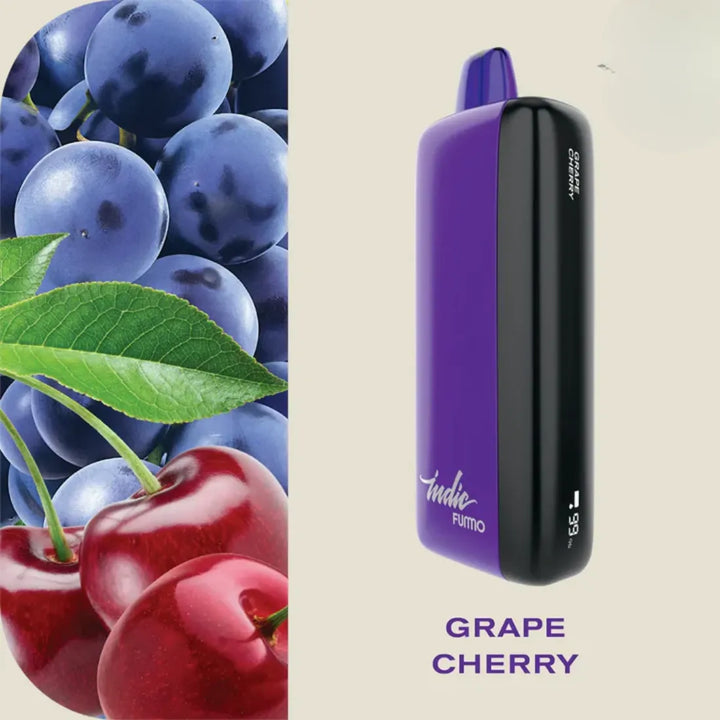 FUMMO Indic 12000 Puffs Grape Cherry Disposable Vape 20mg in Dubai, UAE