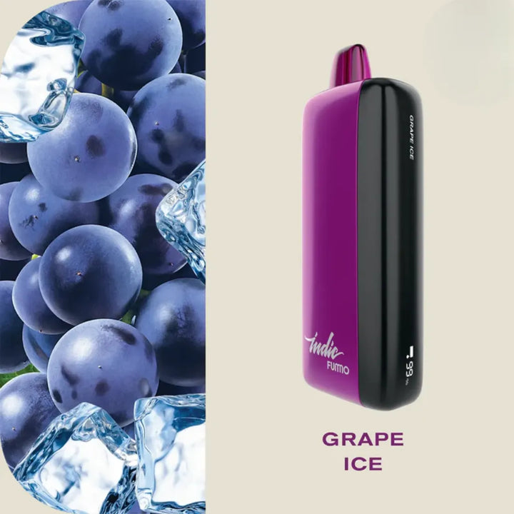 FUMMO Indic 12000 Puffs Grape Ice Disposable Vape 20mg in Dubai, UAE
