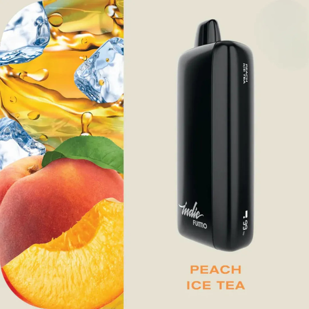 FUMMO Indic 12000 Puffs Peach Ice Tea Disposable Vape 20mg in Dubai, UAE