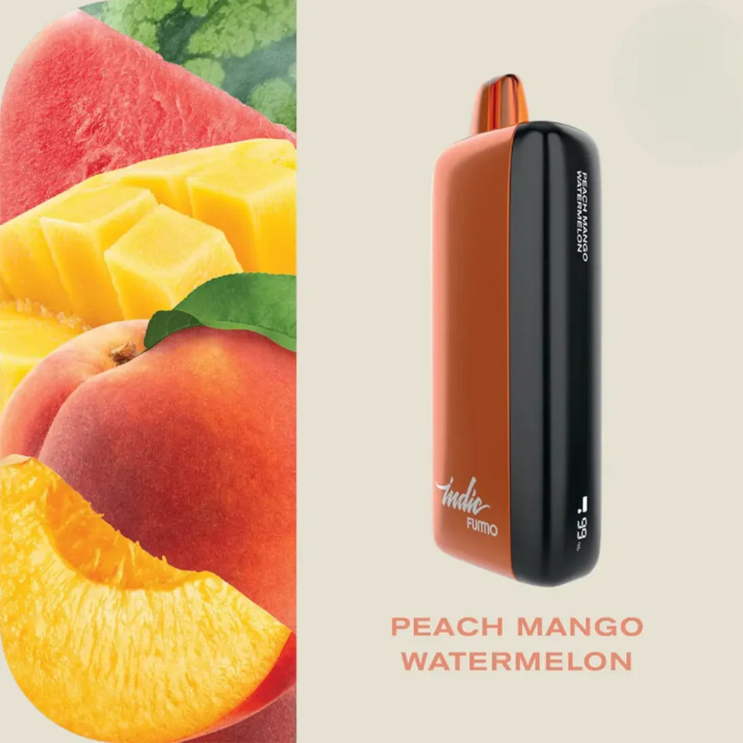 FUMMO Indic 12000 Puffs Peach Mango Watermelon Disposable Vape 20mg in Dubai, UAE