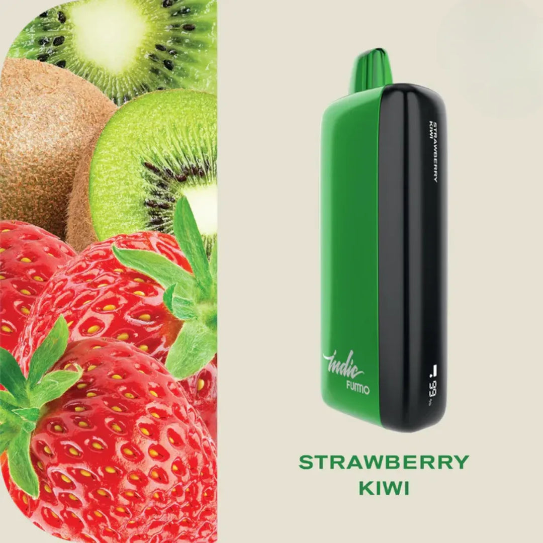 FUMMO Indic 12000 Puffs Strawberry Kiwi Disposable Vape 20mg in Dubai, UAE