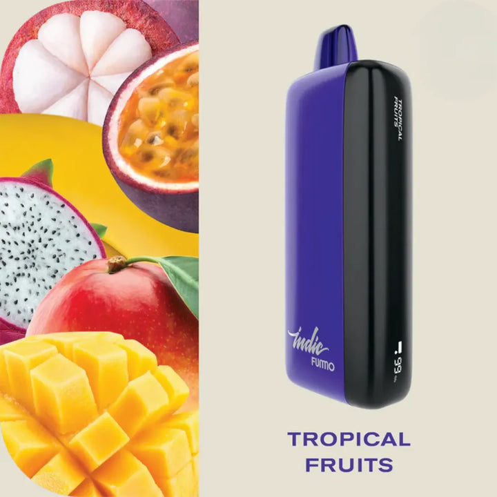 FUMMO Indic 12000 Puffs Tropical Fruits Disposable Vape 20mg in Dubai, UAE