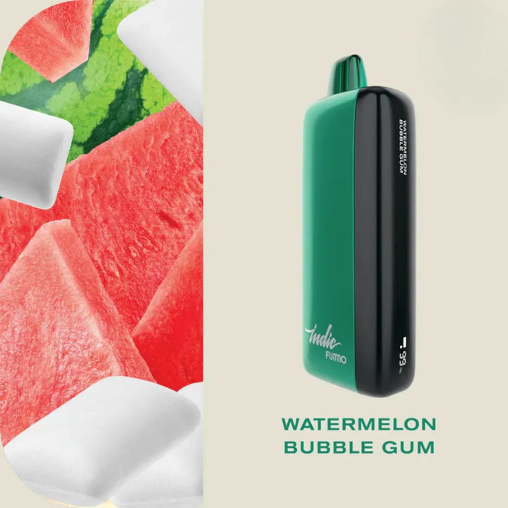 FUMMO Indic 12000 Puffs Watermelon Bubble Gum Disposable Vape 20mg in Dubai, UAE