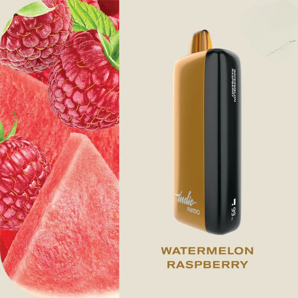 FUMMO Indic 12000 Puffs Watermelon Raspberry Disposable Vape 20mg in Dubai, UAE