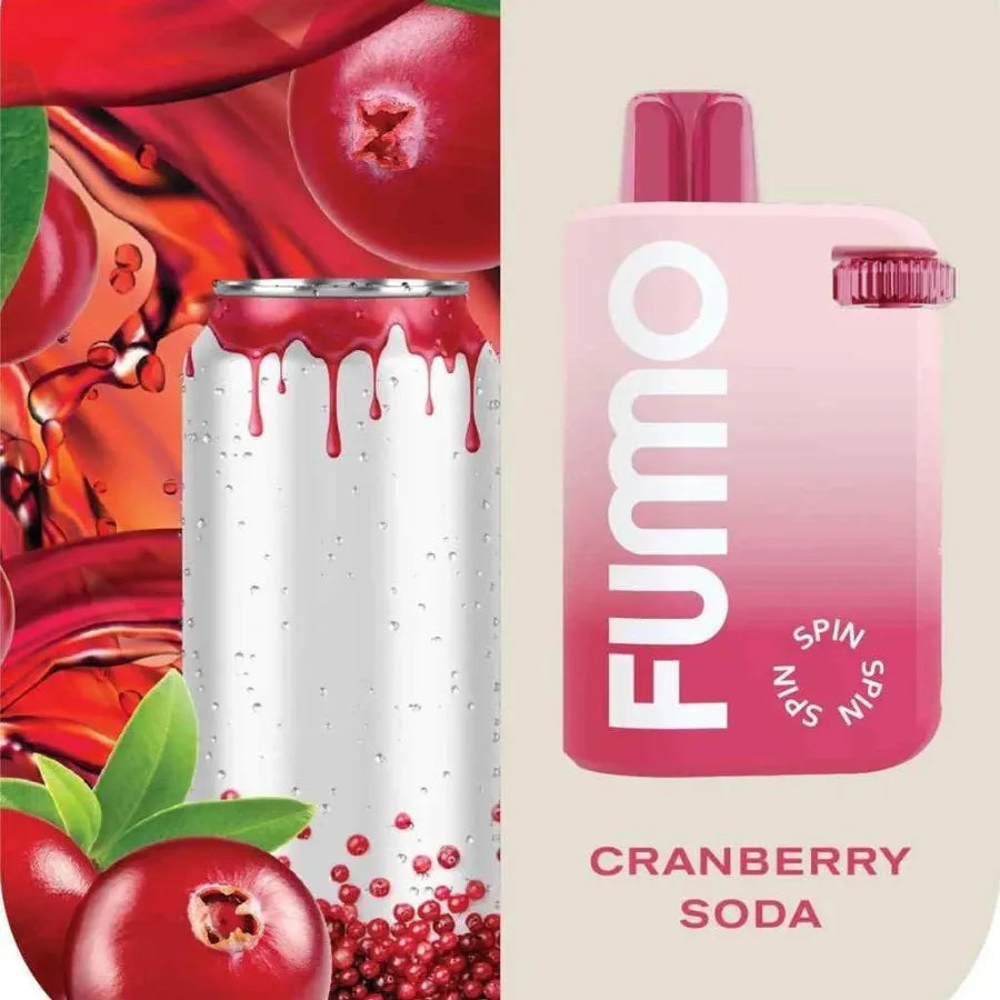 Cranberry Soda - Fummo Spin 10000 Puffs Disposable Vape 20mg in Dubai, UAE