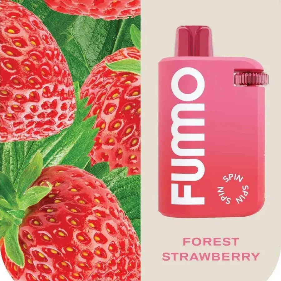 Forest Strawberry - Fummo Spin 10000 Puffs Disposable Vape 20mg in Dubai, UAE