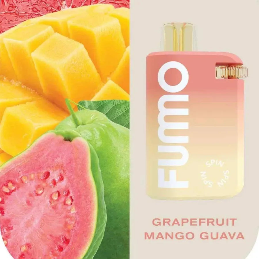 Grapefruit Mango Guava - Fummo Spin 10000 Puffs Disposable Vape 20mg in Dubai, UAE