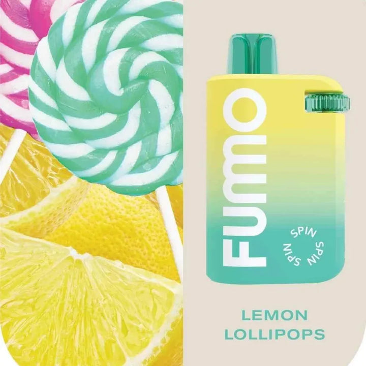 Lemon Lollipops - Fummo Spin 10000 Puffs Disposable Vape 20mg in Dubai, UAE