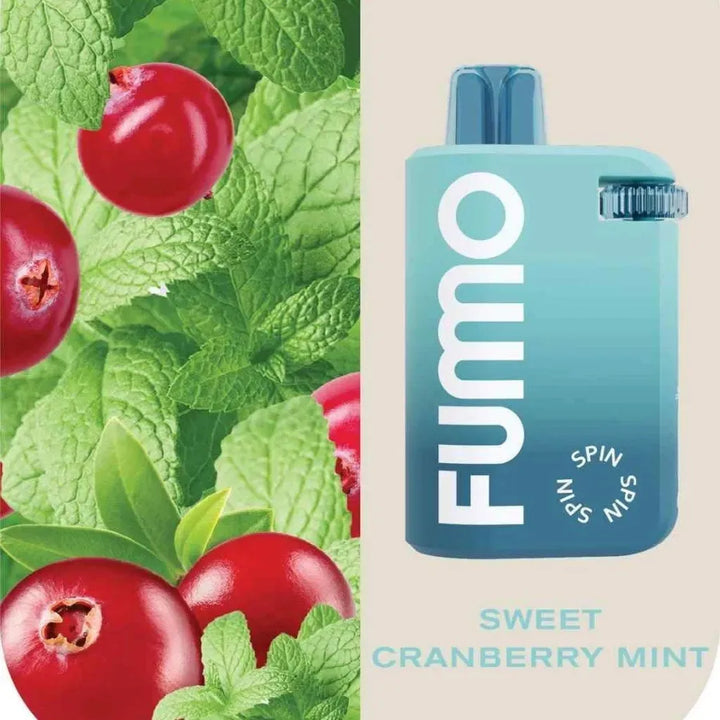 Sweet Cranberry Mint - Fummo Spin 10000 Puffs Disposable Vape 20mg in Dubai, UAE